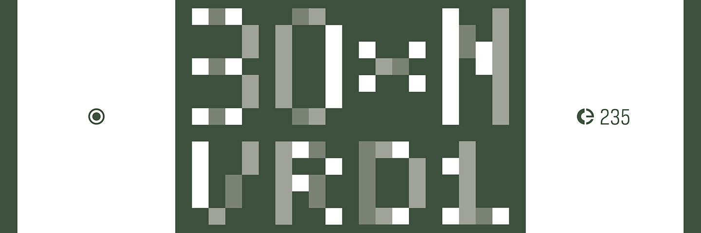 detail of the cover of 30×N — VRD1